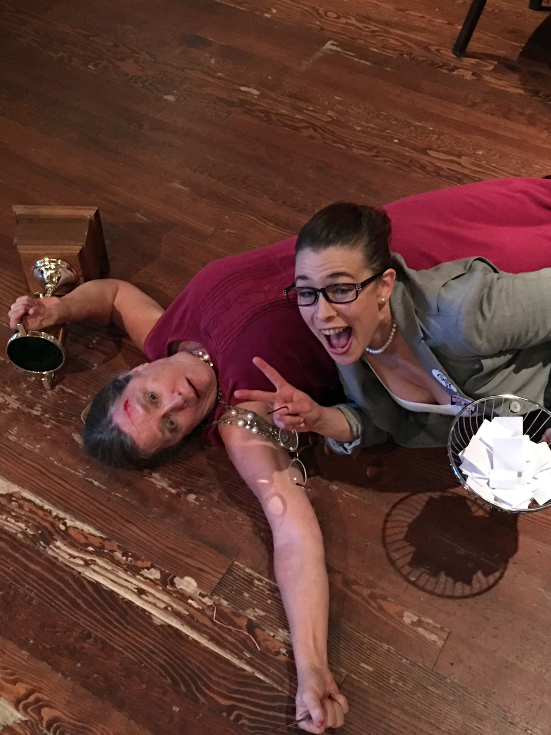 High School Reunion murdered with a trophy