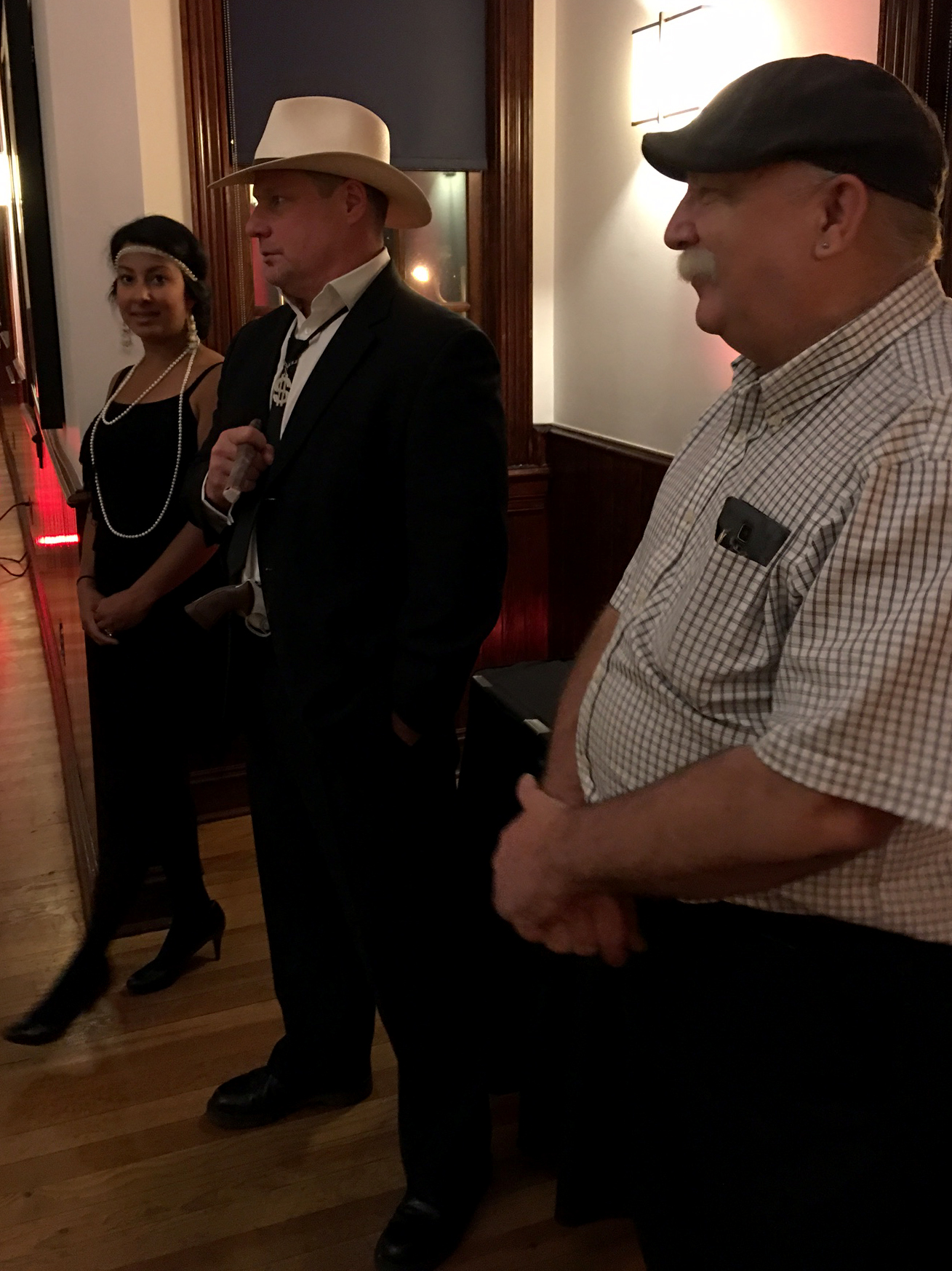 Mafia Murders Audience dressed up in a line