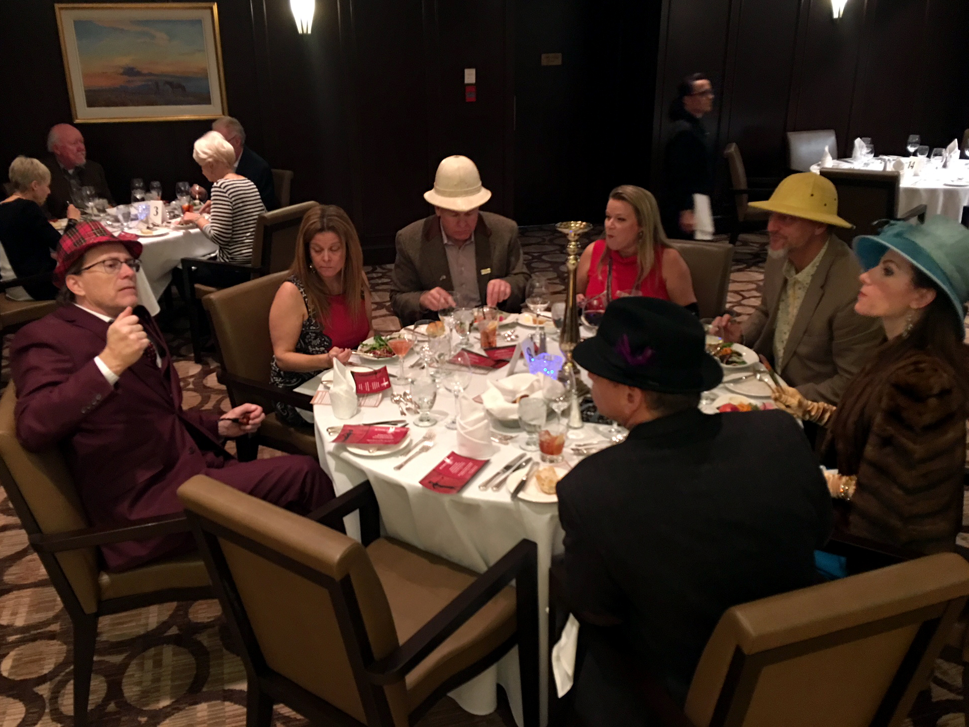 Clue: Murder is NOT a Game actors and guests gathering clues