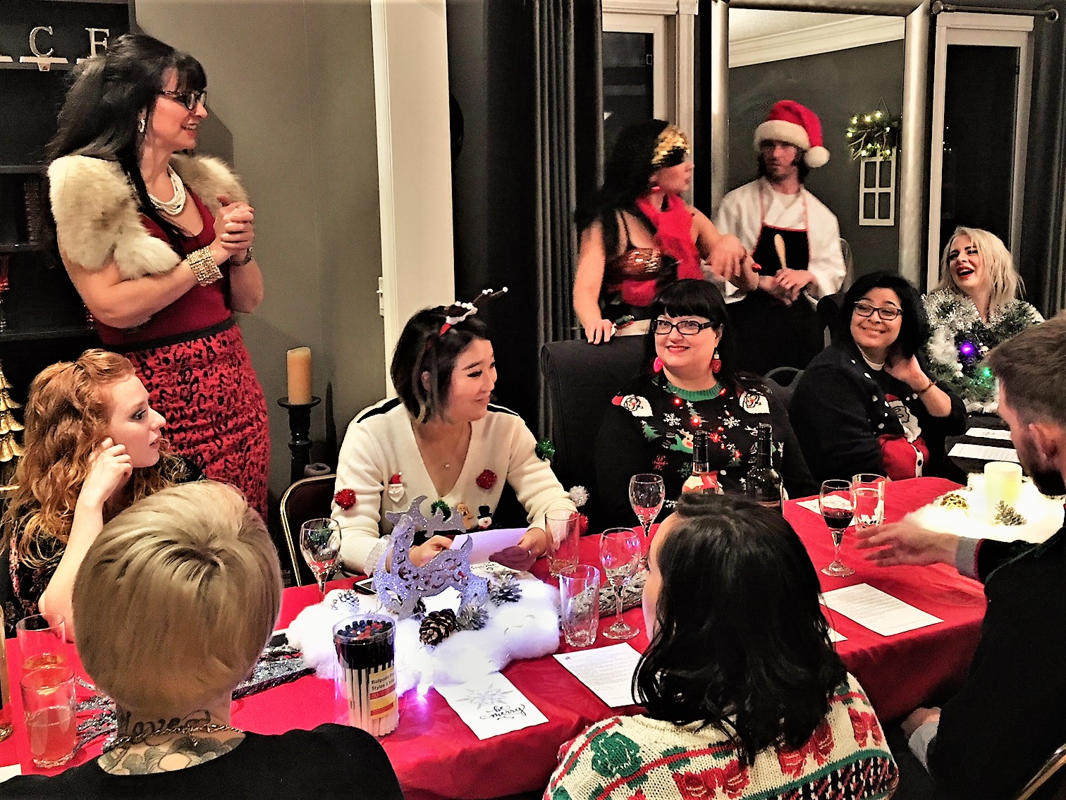 Resort to Murder - Penny attempts to get the attention of 20 Stylist