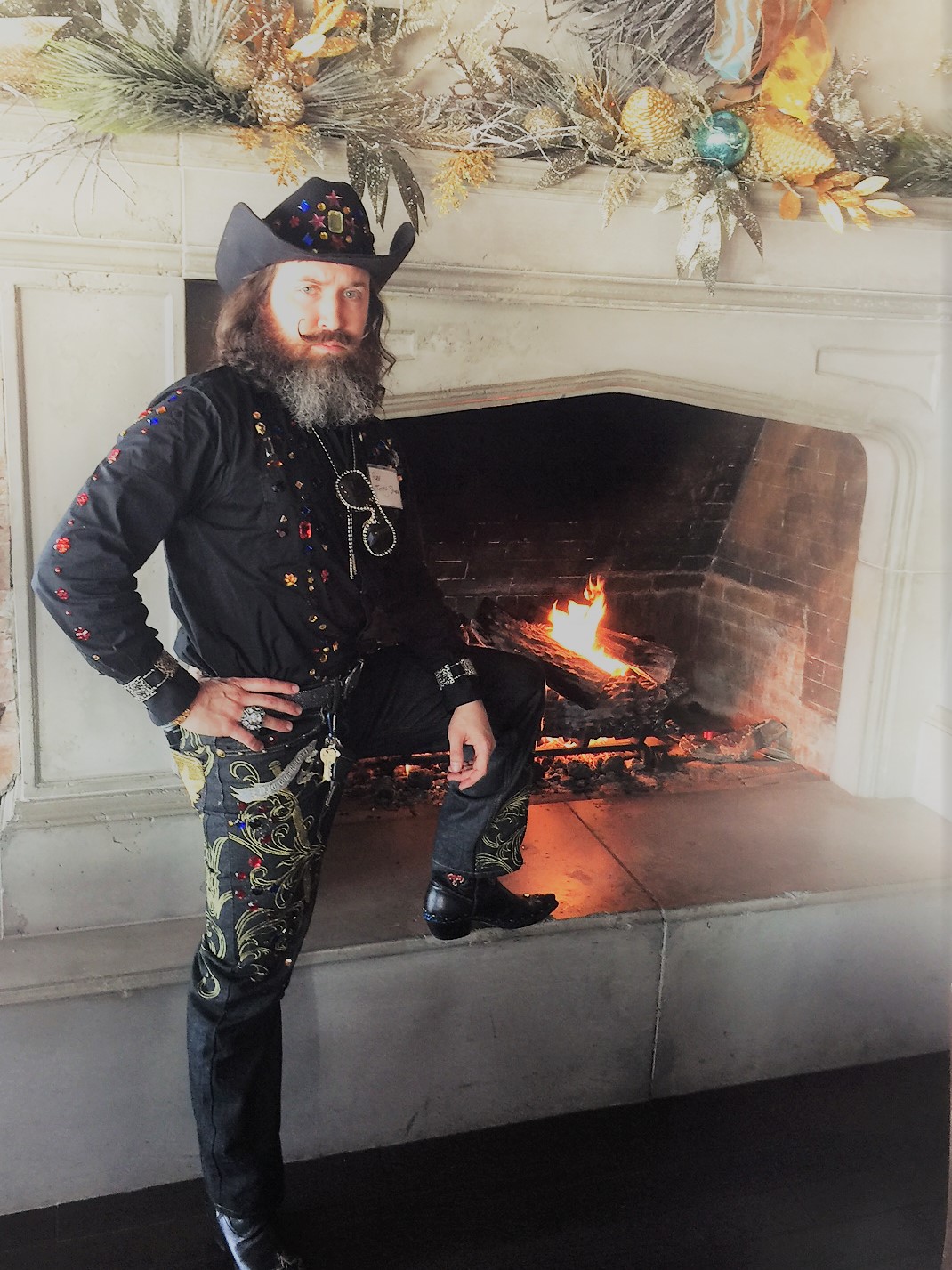 Hillbilly Wedding - Rhinestone Cowboy Sheriff keeping everyone in line