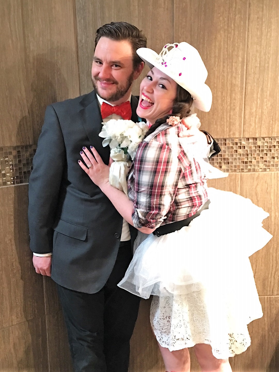 Hillbilly Wedding - The Blushing Bride Lilybeth and her dashing groom Donovan