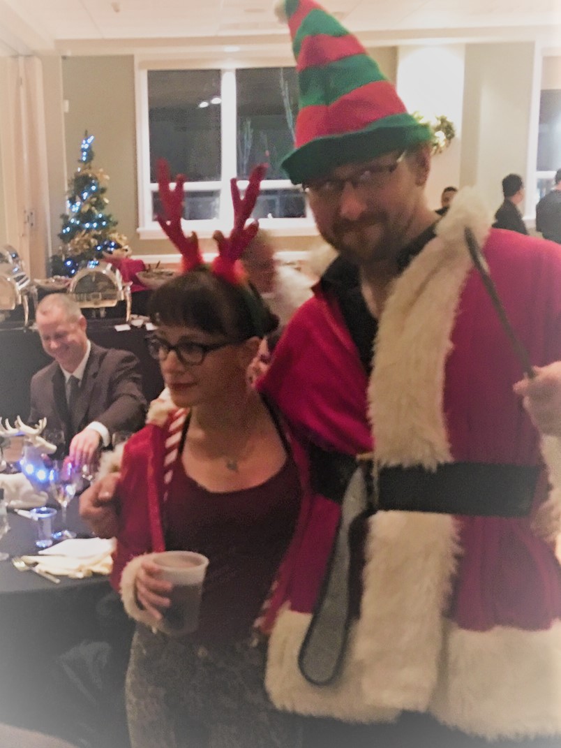 Resort to Murder NPE - Karma Elf, and Chef Pepe spreading Christmas Cheer!