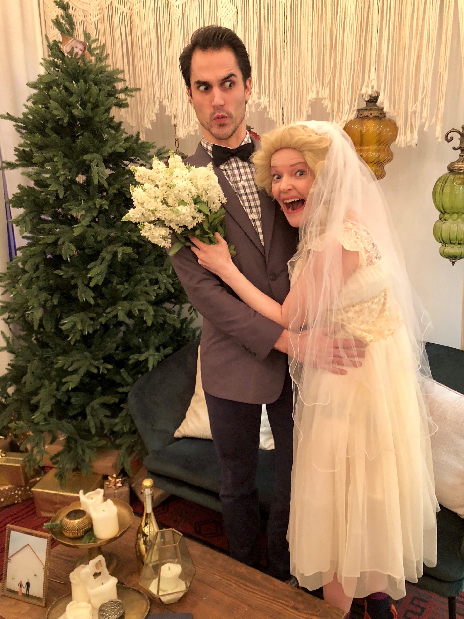 Hillbilly Wedding - the beautiful bride and groom!