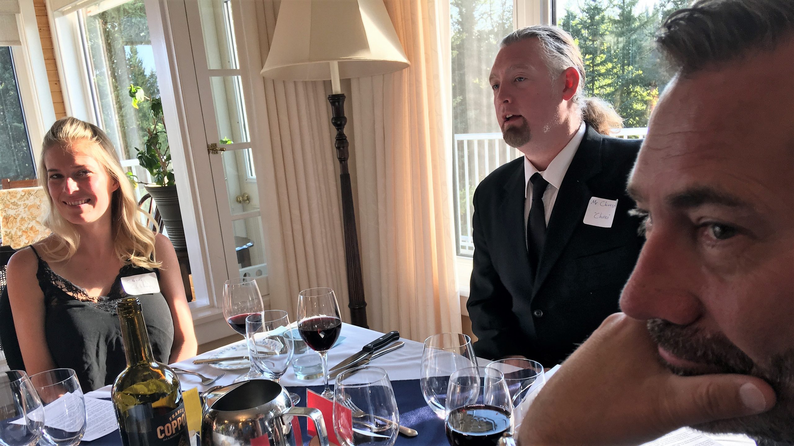 Murder, If You Will - Meanwhile "Chives" corrects ANOTHER mispronunciation of his name...